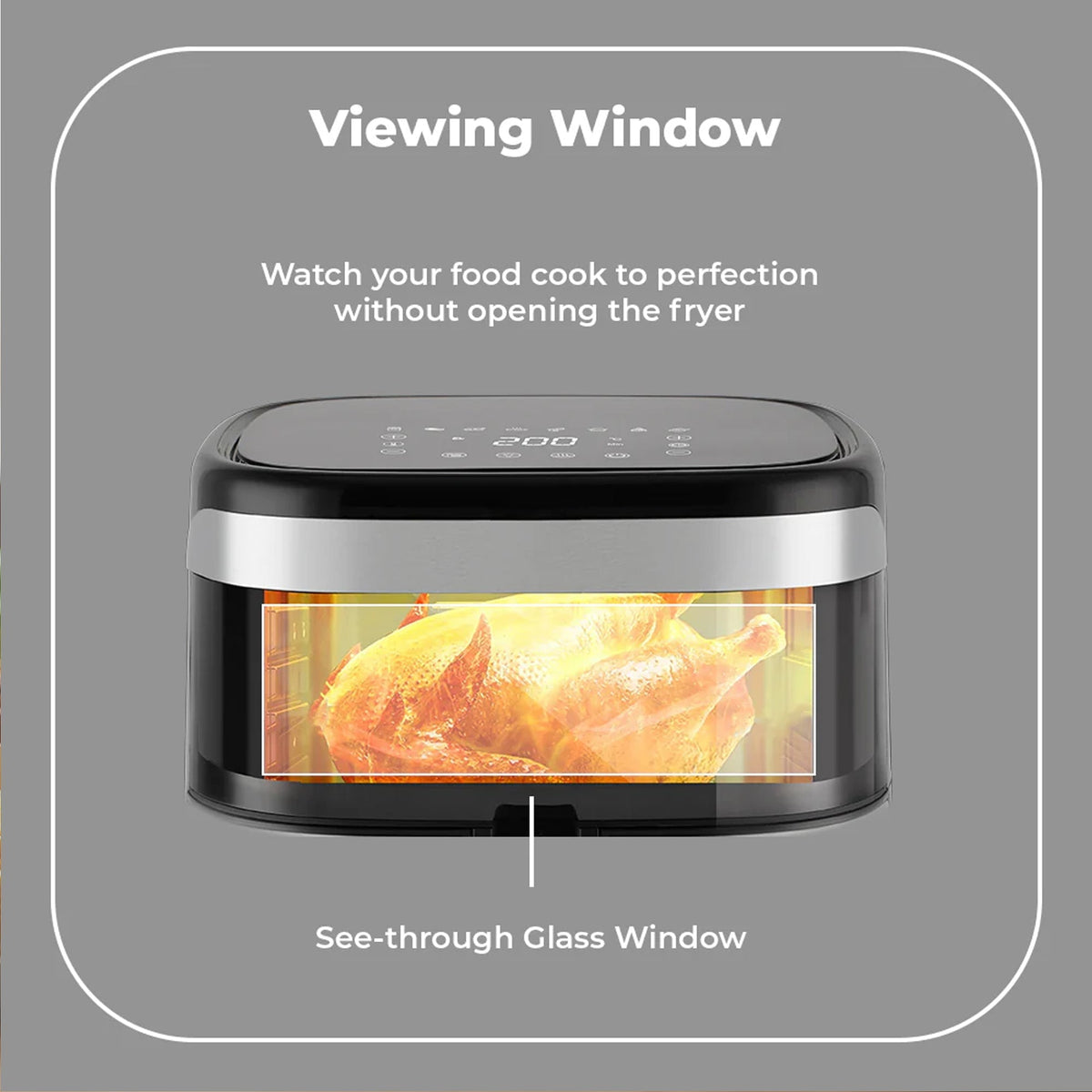 Milex 10Lt Digital Air Fryer Silver